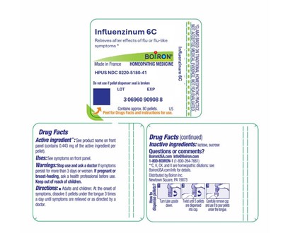 Label (Influenzinum 6c 0220 5180 41)